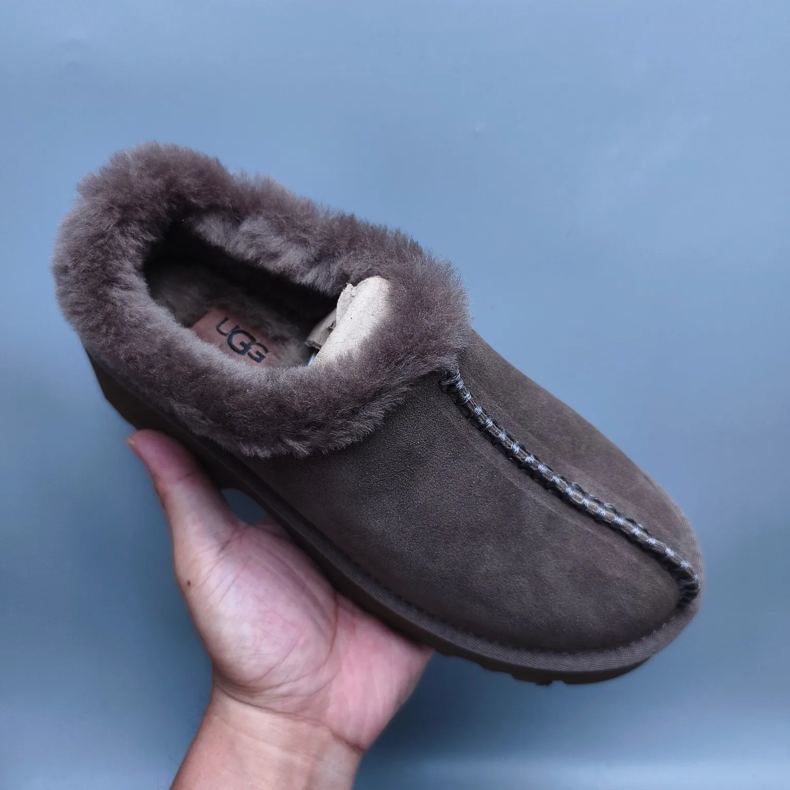 💰480 UGG sheepskin all-in-one snow boots 2510 thick-soled wedge fashion shoes Color: maroon sand walnut Matching size: 35-40